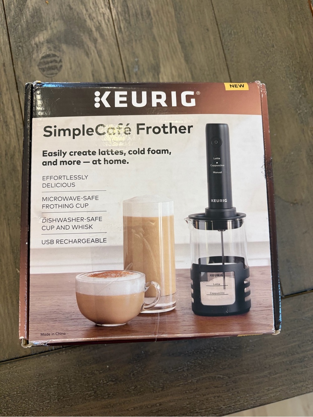 Keurig SimpleCafé Frother - Black and Clear